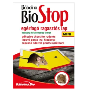 BioStop egérfogó rsgasztós lap- Mini