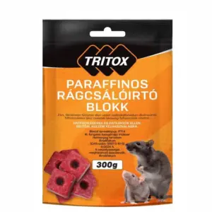 Tritox paraffinos rágcsálóirtó blokk (0,3 kg)